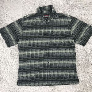 Fubu Men's Shirt Size XL Button Front Short Sleeve Spell Out